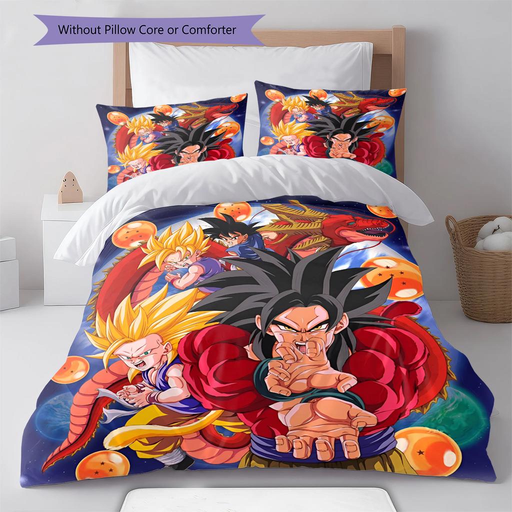 Set Copripiumino Trapuntato con Fantasia Cartone Animato Federa Decorazione per la Casa Regalo di Compleanno (1 * copripiumino + 2 * federa, senza nucleo)