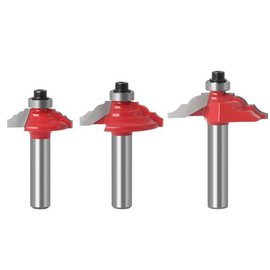 Router Bit Sharp Edge High Strength Alloy 8mm Round Shank Carbon Steel Router Bit Woodworking Engraving Trimming