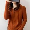 Early Autumn Hooded Knit Cardigan - Women's Slim Fit Long Sleeve Jacket