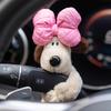 Master Dog Plush Dashboard Ornament - Cute Car Interior Decoration Figurine