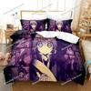 Anime Dark Gathering Bedding Set Duvet Cover Bed Set Quilt Cover Pillowcase Comforter king Queen Size Boys Adult Bedding Set029