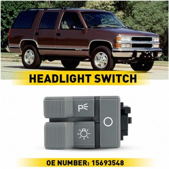 Headlight Parking Light Rocker Switch Gray for NEW Chevy GMC Pickup Truck