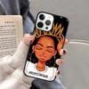 Black Girl Magic Phone Case for iPhone 17 Air 16 16e 15 Plus for Apple 13 11 12 14 Pro Max Cover coque Shell