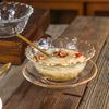 Japanese Style Gold-Rimmed Glass Bowl