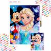 Diamond Painting Kit Mickey and Elsa Fairy Home Bedroom Wall Decor Crafts Handmade Gift