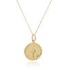 18K Yellow Gold Medal M Necklace DPD54067 with Exclusive Box [D Collection]