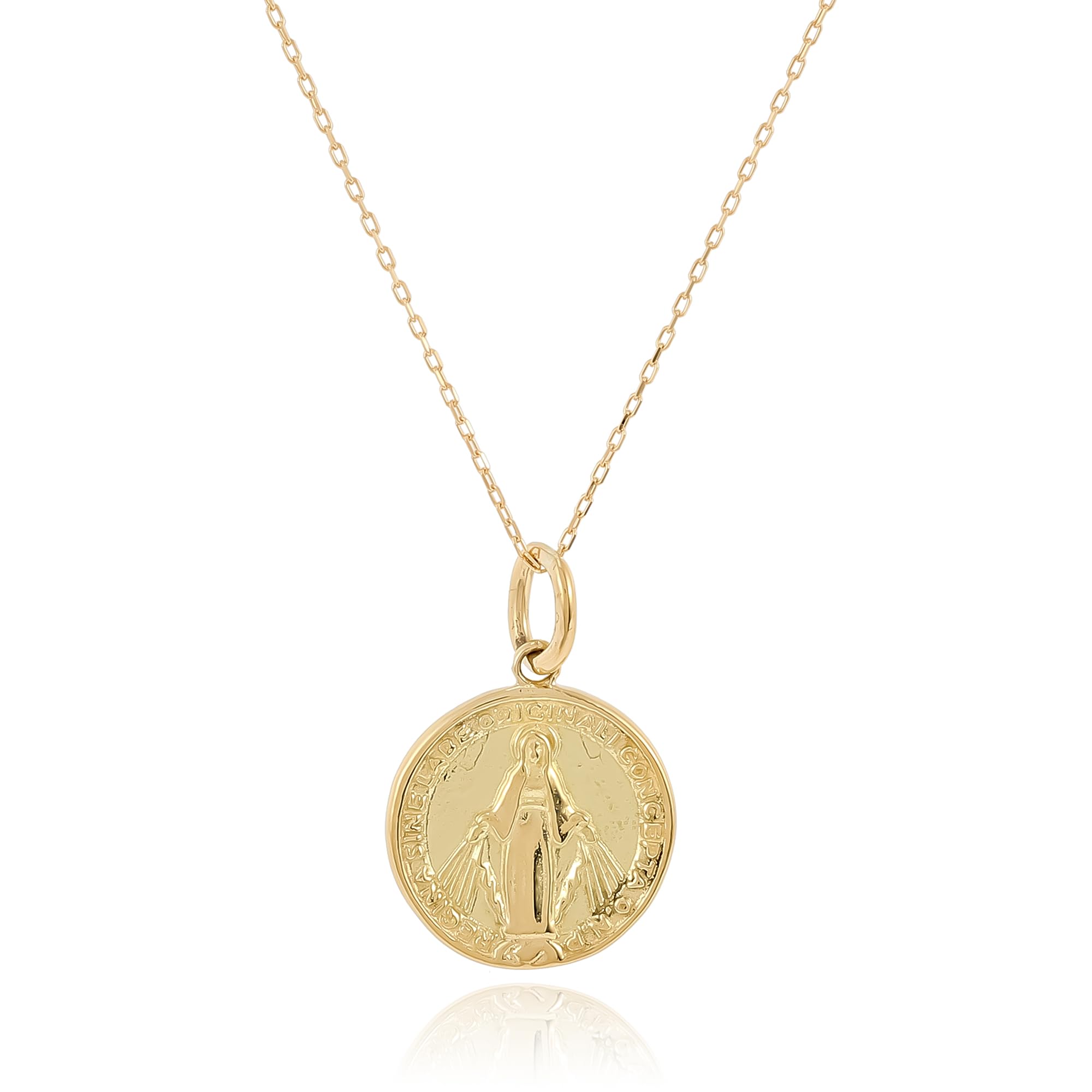 

18K Yellow Gold Medal M Necklace DPD54067 with Exclusive Box [D Collection]
