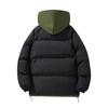 2025 Cotton Jacket Men's Jacket Winter Hooded Fake Two Pieces Thickened Couple Winter Clothes Warm Down Trend Cotton Jacket