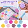 Stress Relief Sensory Toy Squishy Paw Shape Soft Flexible Squeeze Handheld Fidget Toy for Anxiety and Focus