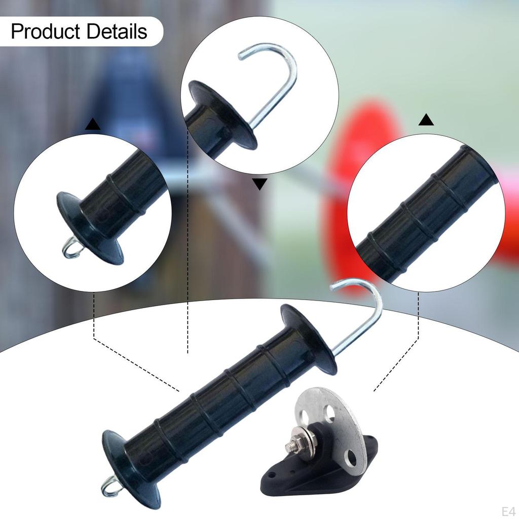 Electric Fence Gate Handle And Anchor Kit for Easy Setup in Livestock Areas