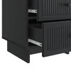 Nightstand Black 43 x 41 x 66.5 cm Particleboard