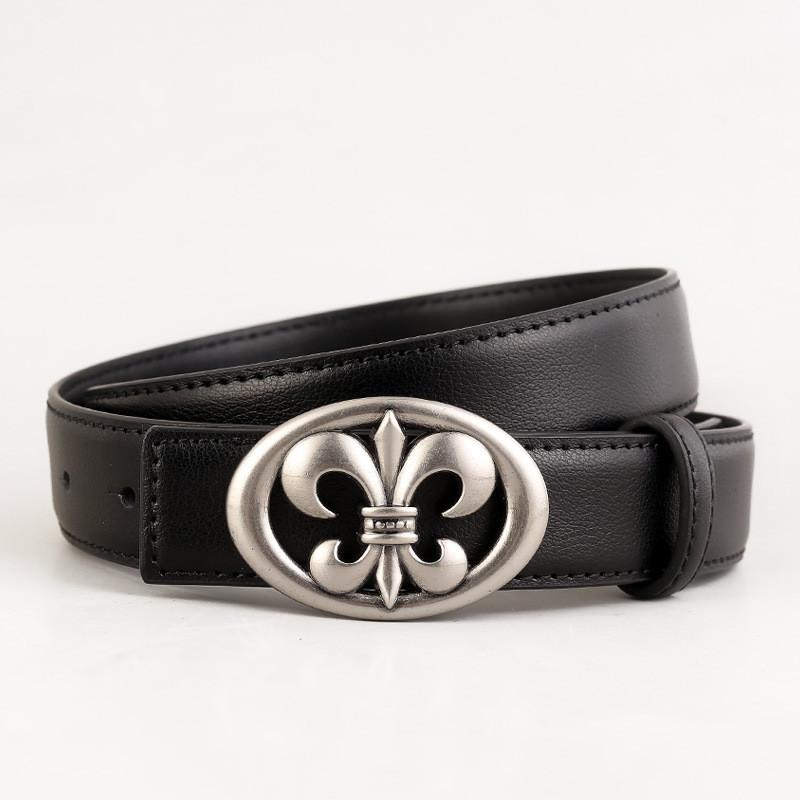 

Fashion Leather Belt For Women With Alloy Buckle For Casual And Office Wear чёрный