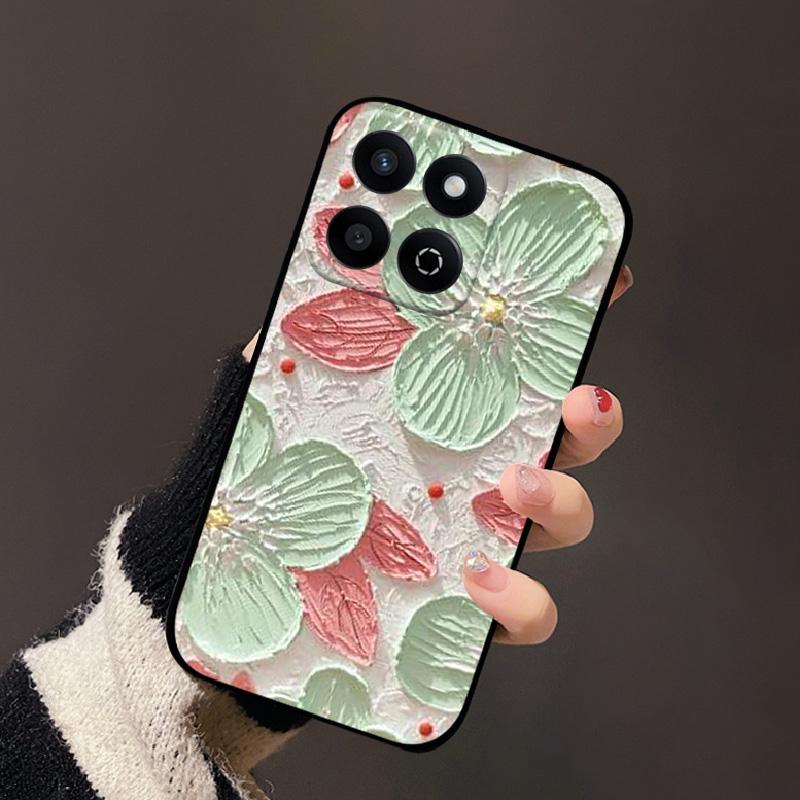 For Honor 200 Smart Case Luxury Fashion Painted Soft Protective Silicone Cases For Honor X7C Back Cover Phone Shell Fundas Coque