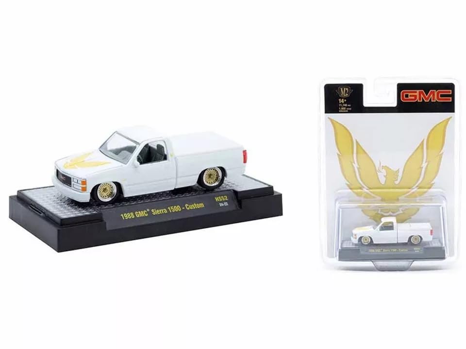 

M2 Machines GMC Sierra 1500 Custom 1988 Белый пикап GMC Sierra 1500 Custom Mini Car 1/64 [Предмет] белый