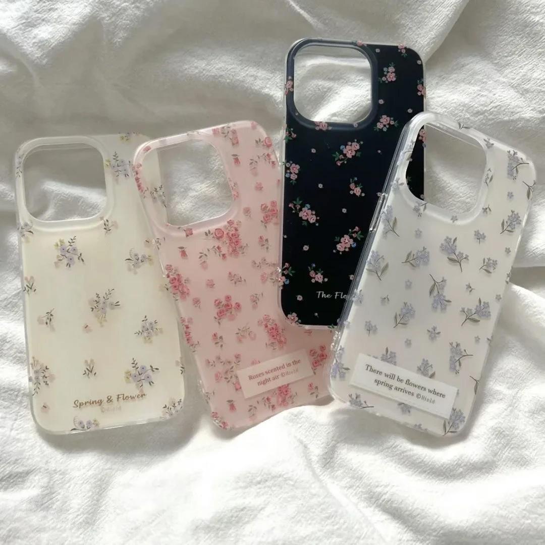 

Ins Style Suitable for Apple 16 ProMax Mobile Phone Case IPhone 15 Pro White Flowers 14 Small Fresh 13 iPhone 11 Pro Max