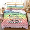 Navidad Plaid Merry Christmas Tree Duvet Cover Twin King Festival Santa Deer Bedding Set Polyester Quilt For Adults Home Decor