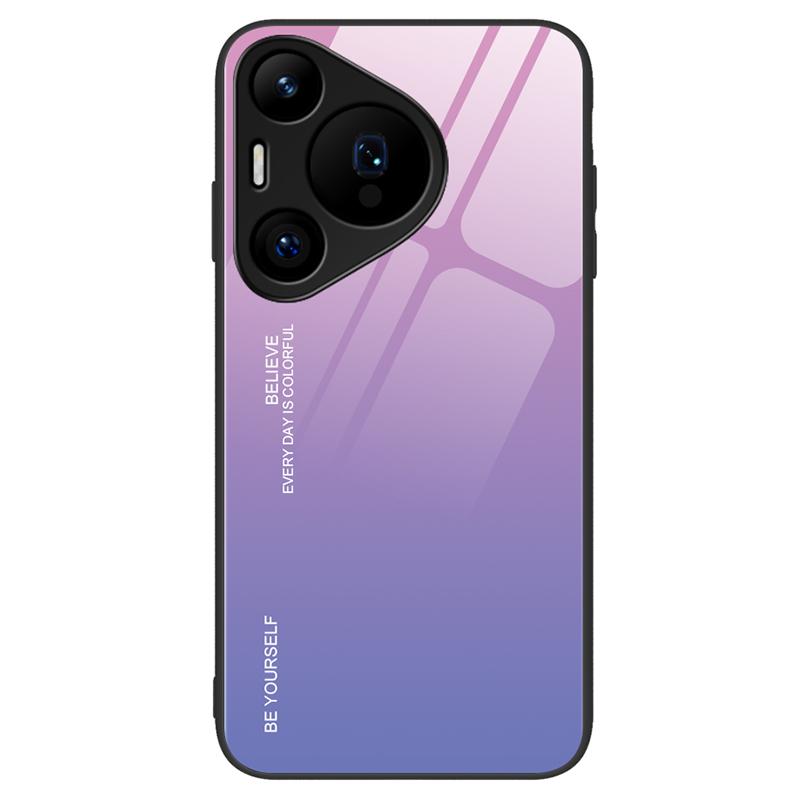 

Чехол для Huawei Pura 70 Pro/70 Pro+ Защита от царапин Закаленное стекло+ПК+ТПУ Чехол для телефона Pink/Purple