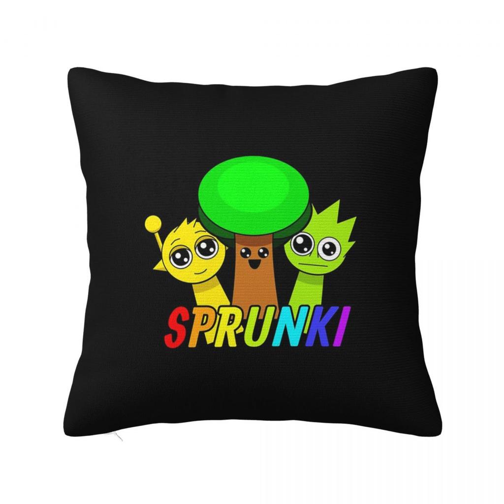 Cartoon Game Sprunki Square Pillowcase Cushion Cover Pillow Case Throw Pillow Cover for Home Bedroom Car