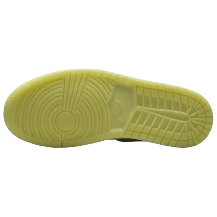 New Jordan Air Jordan 1 Abrasion Resistant Breathable Low Top Vintage Basketball Shoes Women's White Green HQ2186-130