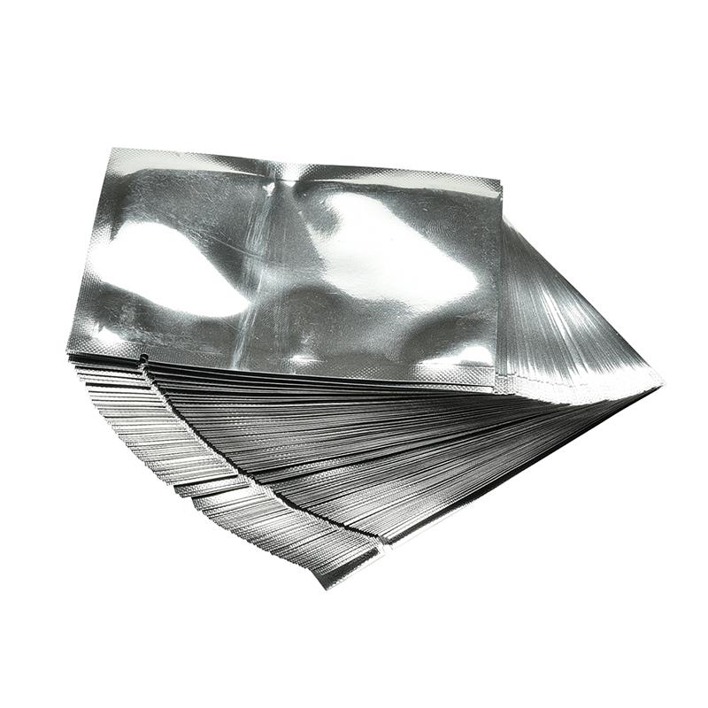 100 X Srebrna folia aluminiowa Mylar Worki próżniowe Uszczelniacz Opakowanie do przechowywania żywności