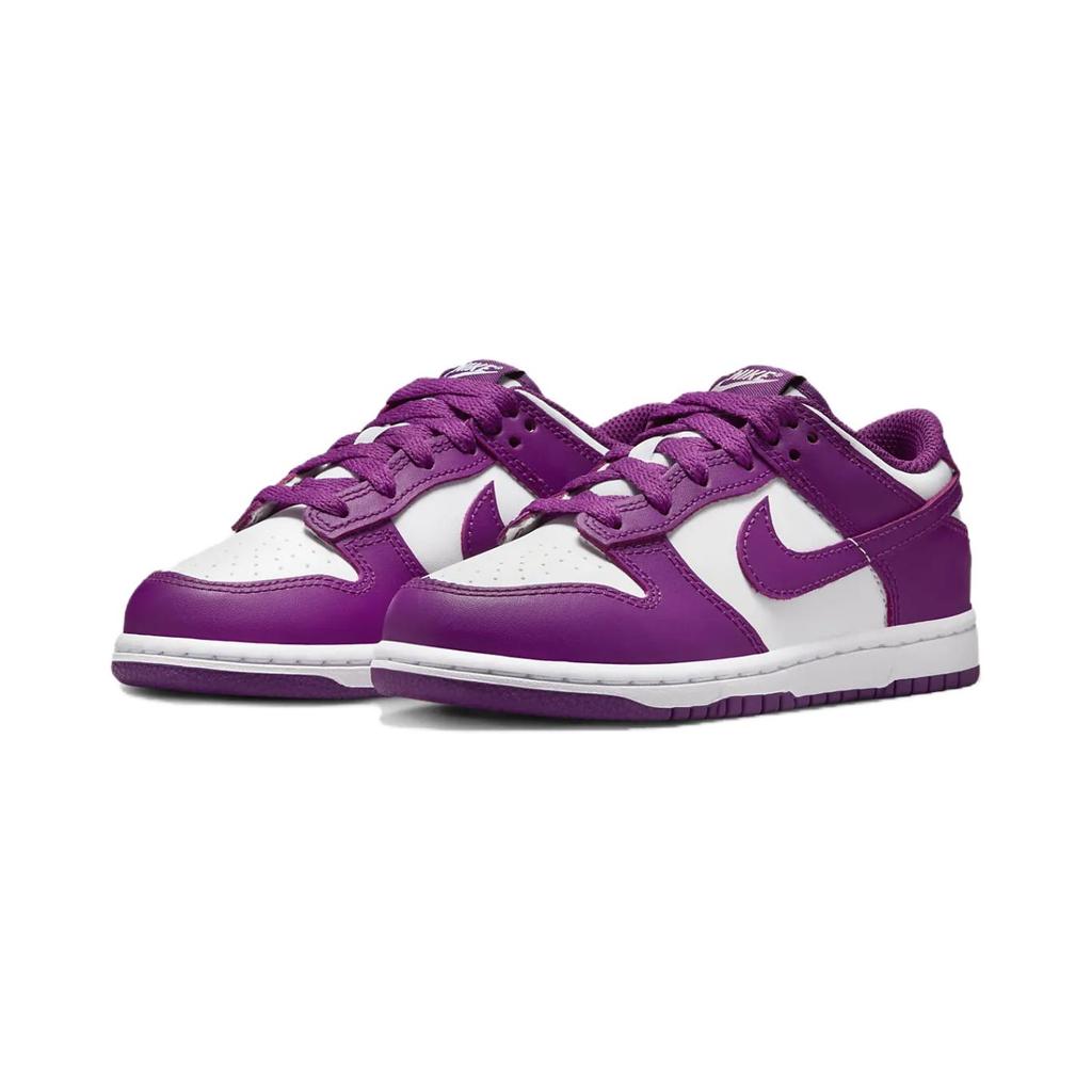 Nike Dunk Low PS Viotech White Kids Sneakers Purple FB9108-110