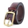 Retro Copper Buckle Men'S Pin Buckle Belt, Men'S Casual Leather Cowhide Pin Buckle Belt