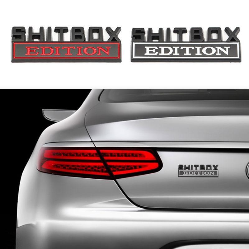 Autoaufkleber Metall SHITBOX Edition Plakette Emblem Kühlergrill für Ford F150 F250 F350