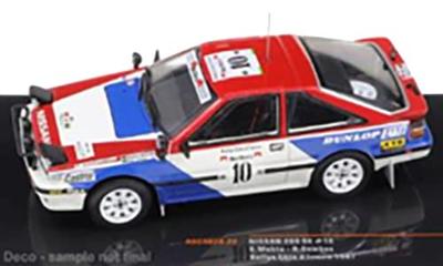 Ixo 1/43 Scale Nissan 200 SX 1987 Ivory Coast Rally #10 S. Mehta/R. Combes Finished Model