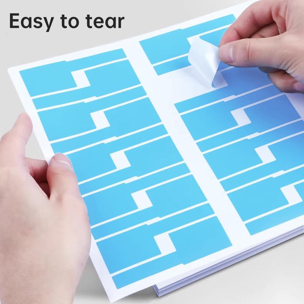 180 PCS Cable Labels for Management, Cord Tags for Electronics, Self Adhesive 6 Colors Waterproof Cable Identification Tags for Office Work School