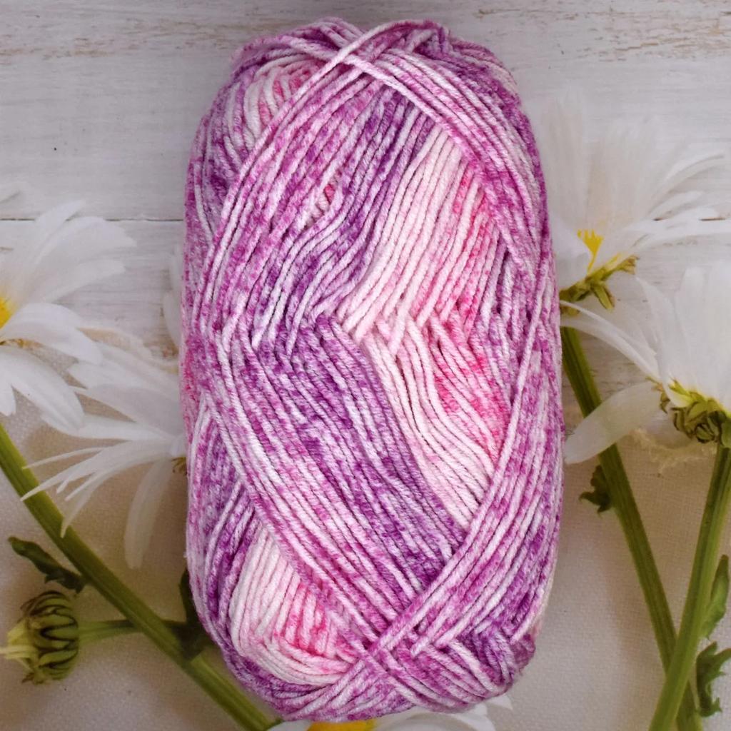 1pcs 40g 1.5mm Milk Cotton Yarn 4 Strands of Yarn Segment Dyed Gradient DIY Jewelry Accessory 60% Cotton 40% Acrylicr 120m/131yd