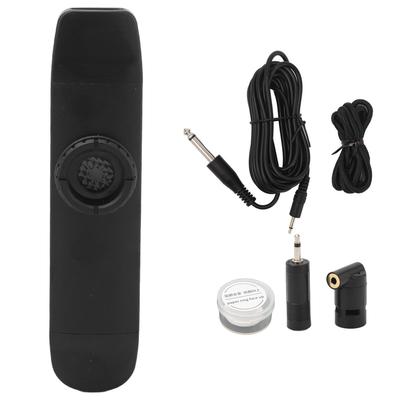Kazoo électrique noir à double tête, instrument à tonalités ajustées pour les amateurs de guitare