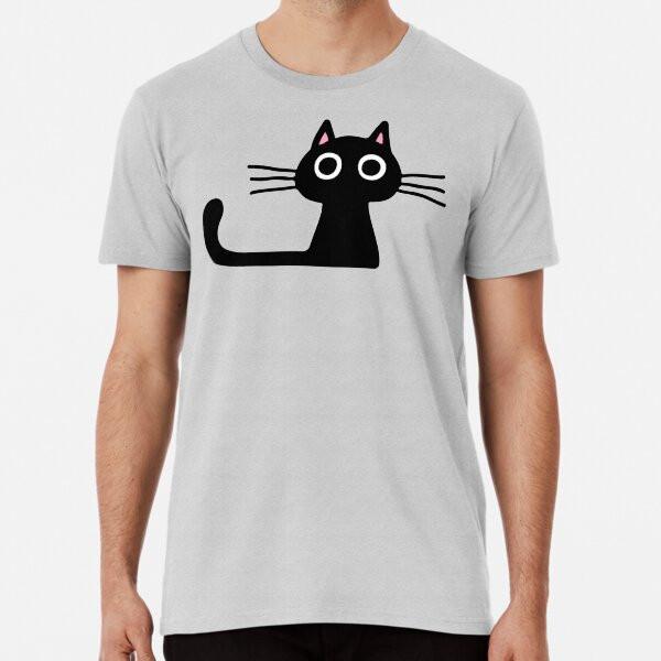 

Cutie Kitty Cat Wide Eyed Black Kitten T-Shirt S-5XL Best T-Shirt 3XL