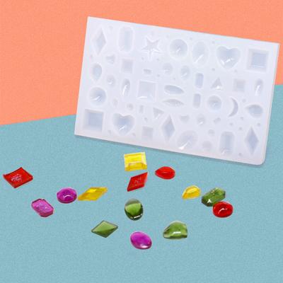 UV Resin Jewelry Liquid Silicone Mold Heart Diamond Shape Moon Molds For DIY Necklace Pendant Charms Making Jewelry