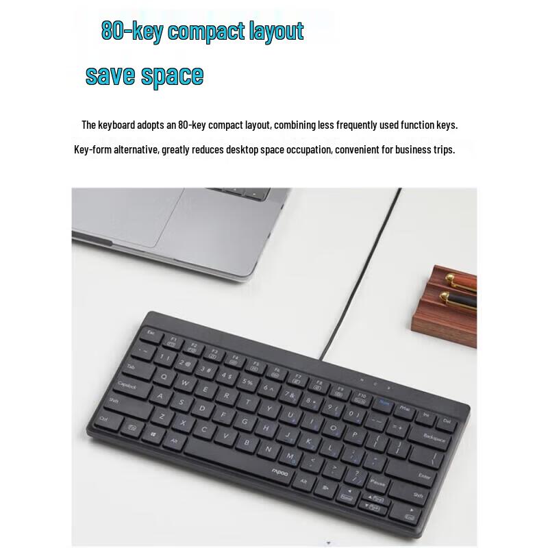 Rapoo NX8000 Wired Mini Keyboard and Mouse Combo