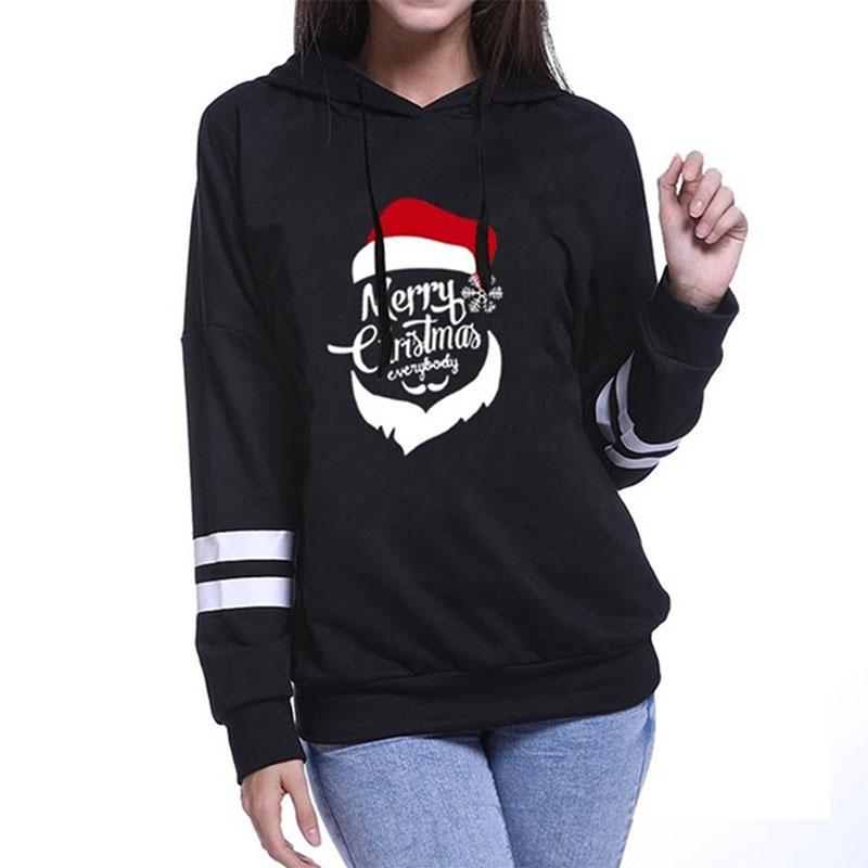 Casual Mujer Santa Claus Letra Print Jersey Sudadera Xams Sudadera con  Capucha Fiesta Ocio Diario Baggy Top comprar a buen precio — entrega  gratuita, reseñas reales con fotos — Joom