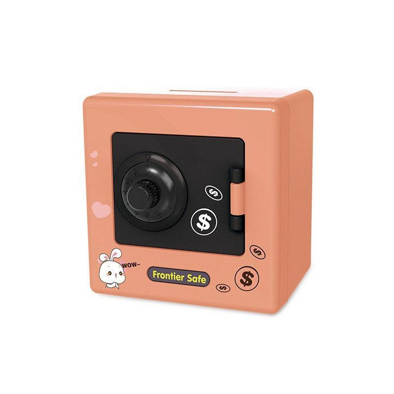 Mini Bank Money Box Retro Rotating Password Cash Coins Saving Box Bank Safe Box Automatic Deposit Banknote Christmas Gift