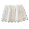 Korean Style White Lace Ballet Skirt Cover: Versatile Short Skirt with Lace-Up Detail for Women