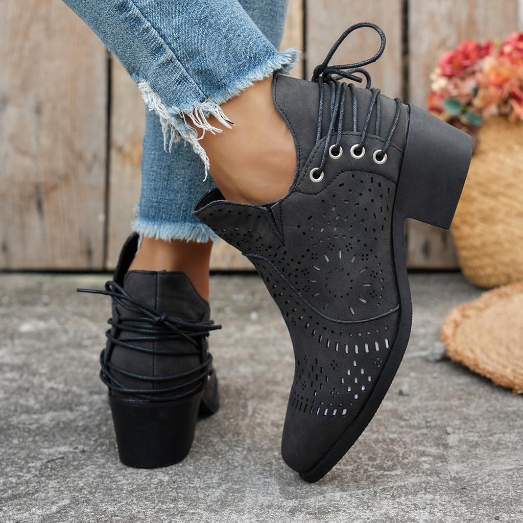 Fashion Women Wedges Ankle Boots New Summer Luxury Open Toe High Heels Shoes for Women Platform Hollow Out Casual Boots Zapatos De Mujer