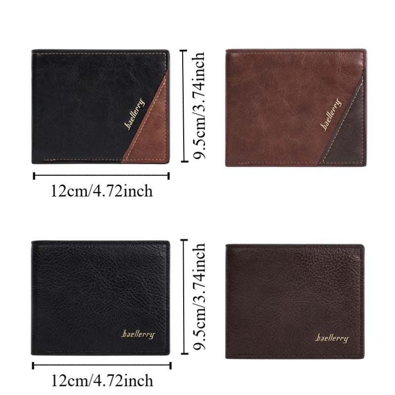 Korean Style Men Wallet PU Leather Storage Bag High-end PU Leather Coin Purse  Boys Gift