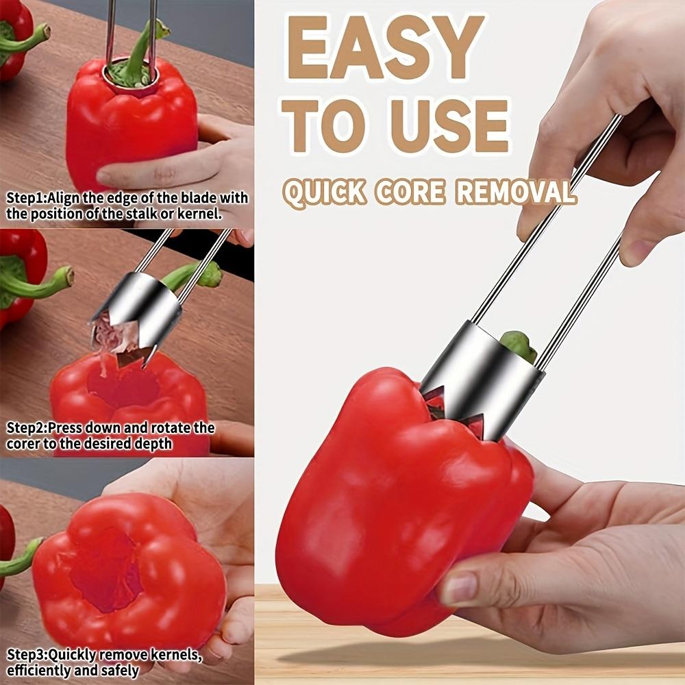 Portable Rust-Proof 304 Stainless Steel Core Remover For Pears And Apples Sharp Serrated Cutter Durable Hand Tool For Vegetables