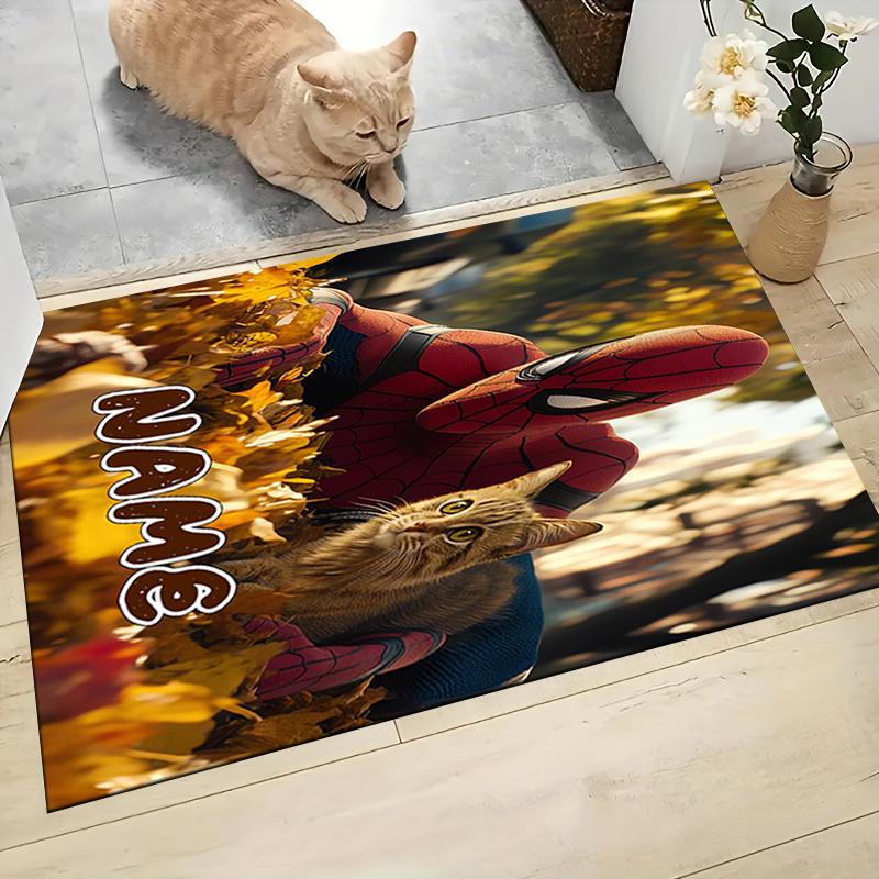 Custom Name "Spider-Man: Spider-Verse" Carpet Rug Customizable Soft Washable Anti-Slip Home Living Room Sofa Mats Personalized Rug. 0909315