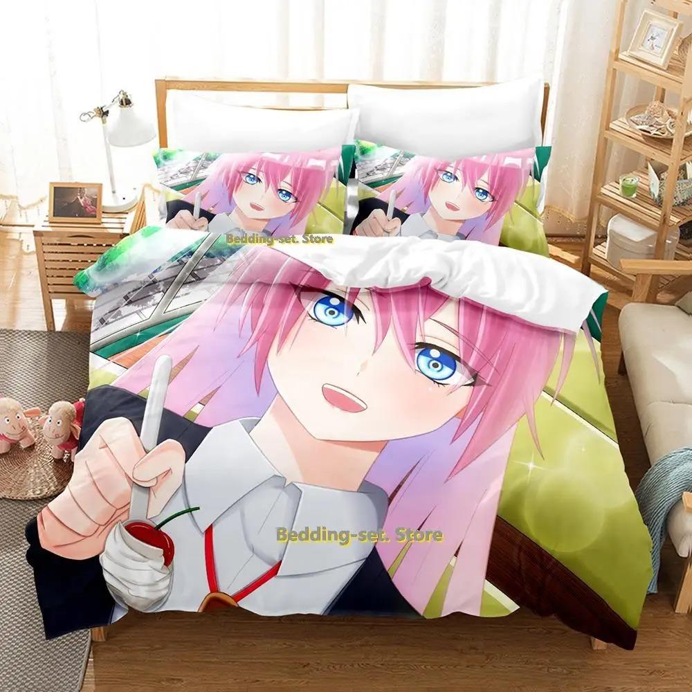 Shikimori's Not Just a Cutie Bedding Set Cartoon Anime three-piece set Adult Kid Bedroom Duvetcover Sets 3D Kawaii Girls