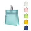 New Jelly Series Vertical Makeup Bag, PVC Waterproof Storage Bag, Makeup Bag with Simple Plain Color Design