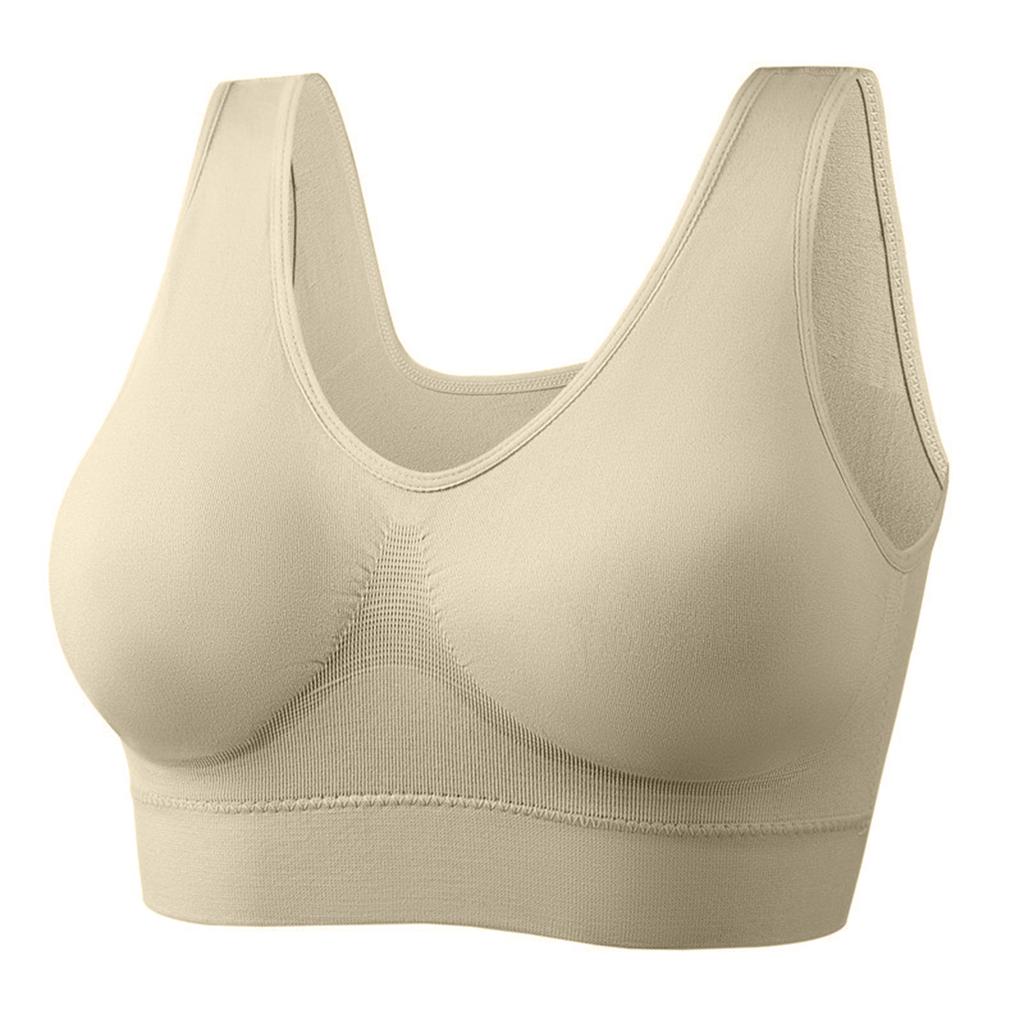 Seamless Shock Absorption Sports Bra High Support Wireless Stretch Fabric for Yoga Running Fitness Training Activewear