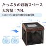 OFFO Trash Can with Garbage for Easy Ideal for Collection Crow-Proof Net, Weatherproof, Foldable, Ultra-Lightweight, Storage, Door-to-Door (79L,