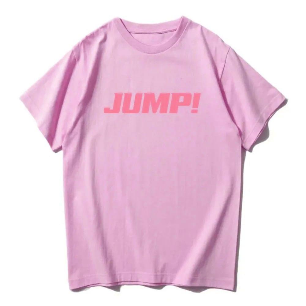 Jump Single Graphic 2025 T-shirt Band and Pink Korean Girls' Band Tshirts Fashion Short Sleeve T Shirt Women Clothing