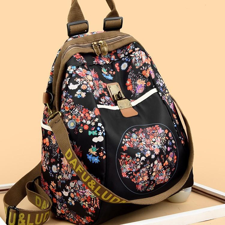 Schoolbag fashionable high-value printed backpack new large-capacity student travel backpack light leisure travel bag