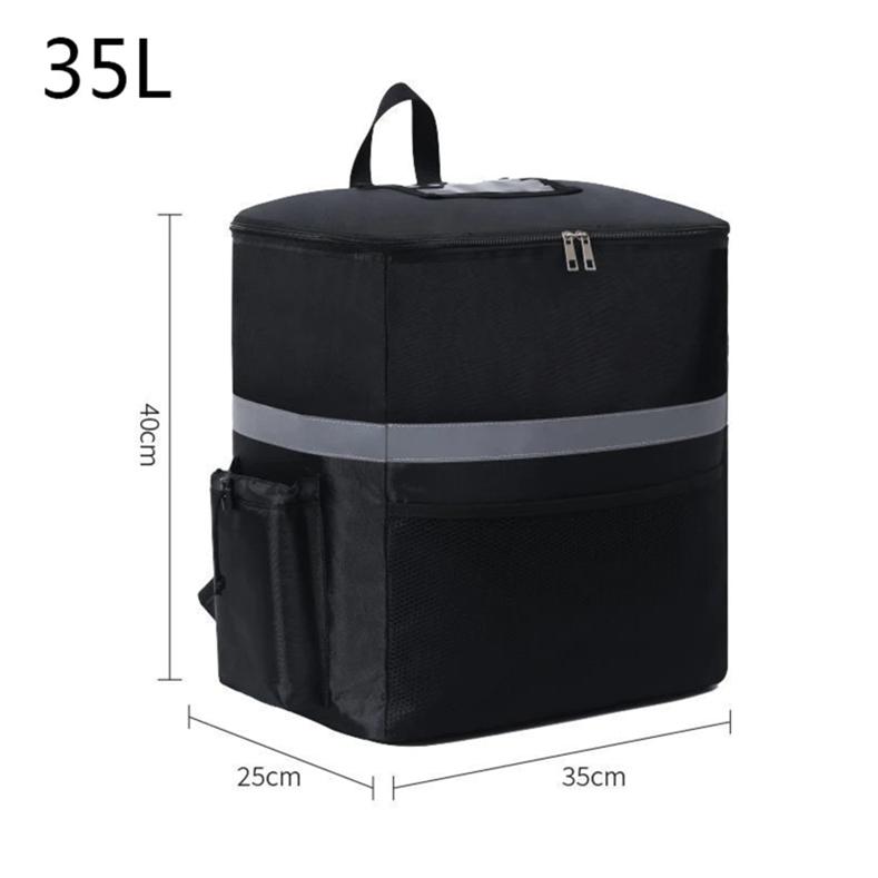 35L Outdoor Oversized Rider Takeaway Box Waterproof Thermal Insulation Fresh Food Distribution Refrigerator Container