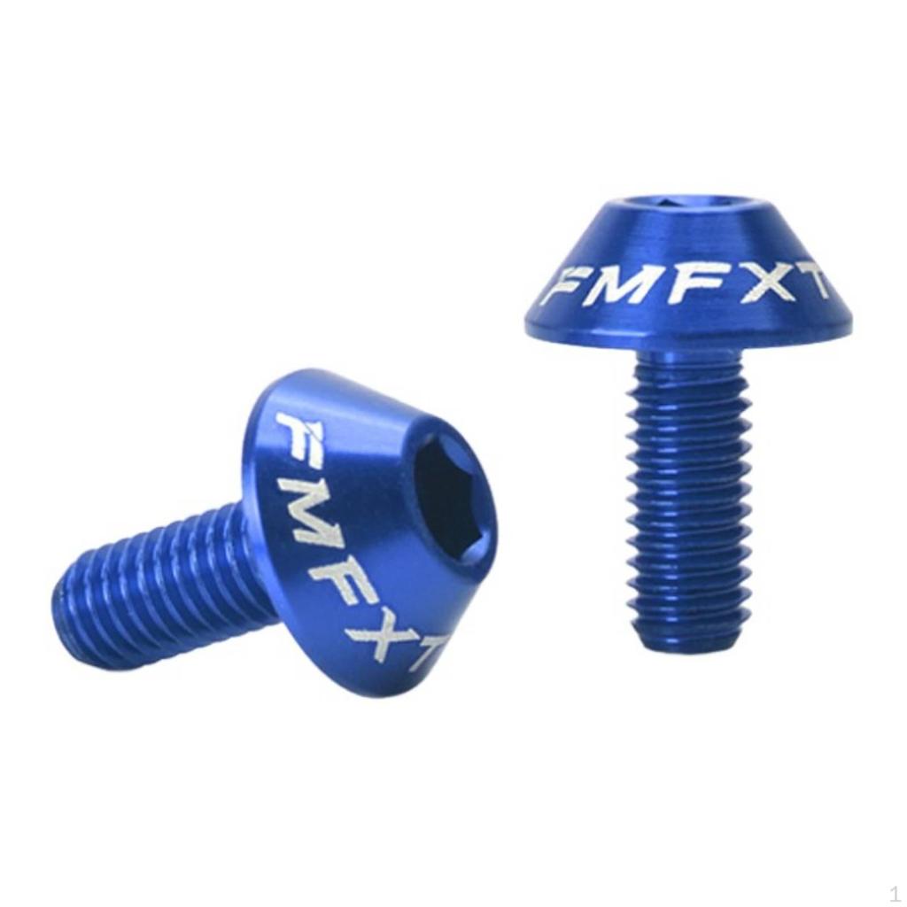 2 Pieces Water Bottle Cage Screw Anodized Finish Bike Fasteners CNC Machined