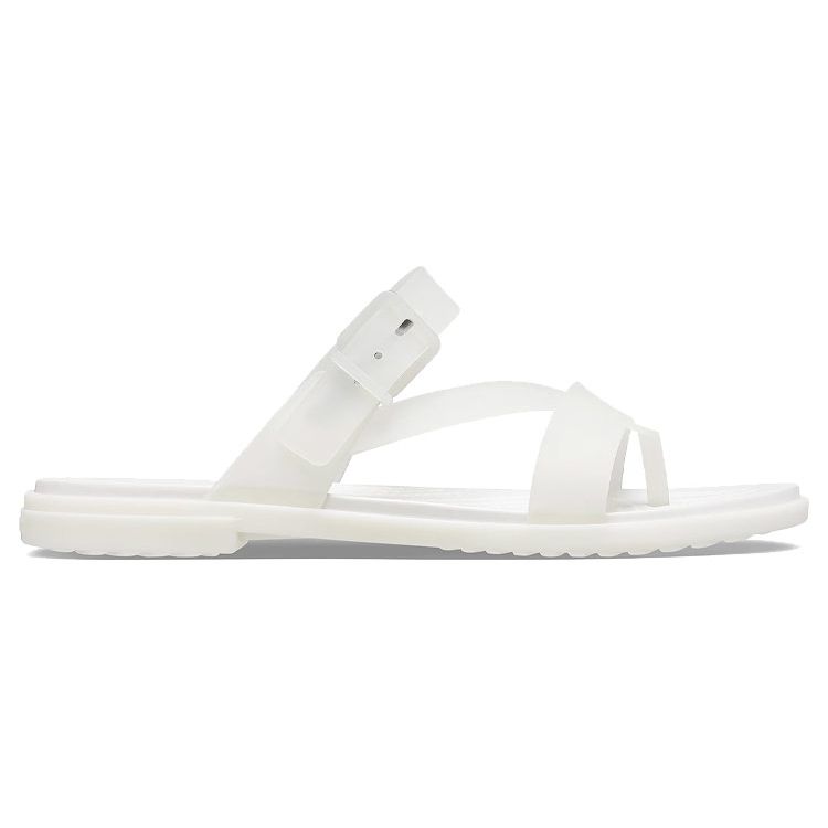 Crocs Tulum Flat Outdoor Slide Sandals Women Sandals White 207173-159